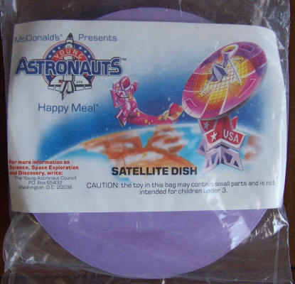 McDonalds Young Astronauts Satellite Dish Toy