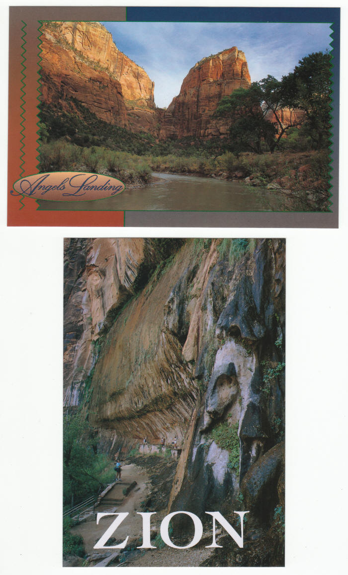 Zion National Park Post Cards