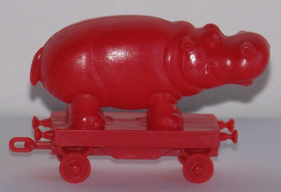 Kelloggs Zoo Choo Train Car Cereal Premium Red Hippo